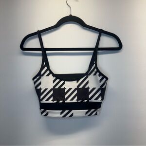 BEACHRIOT SPORTBlack and White Checkered sport bra SIZE S/M